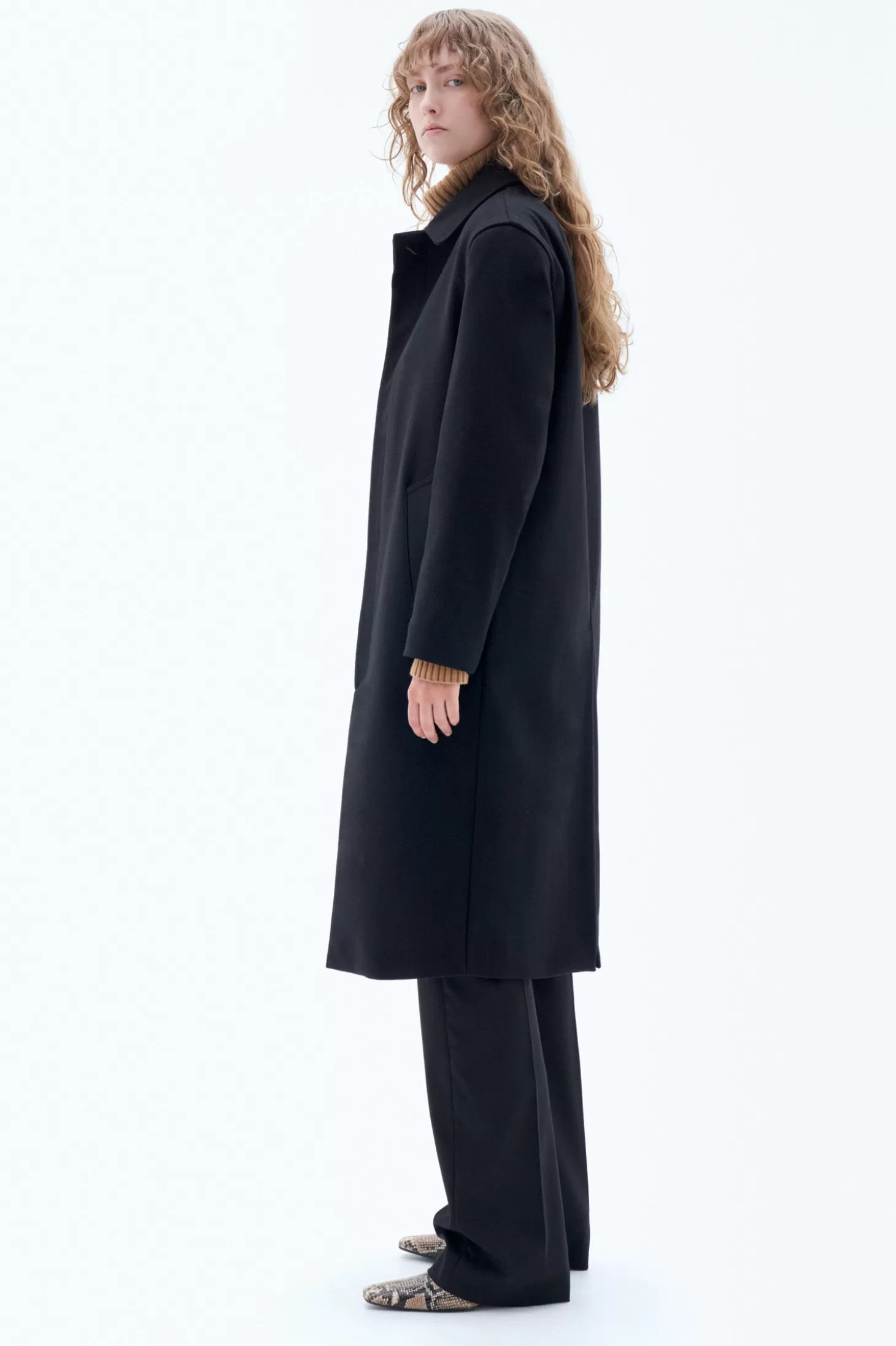 Filippa K Wool Car Coat-Woman Outerwear