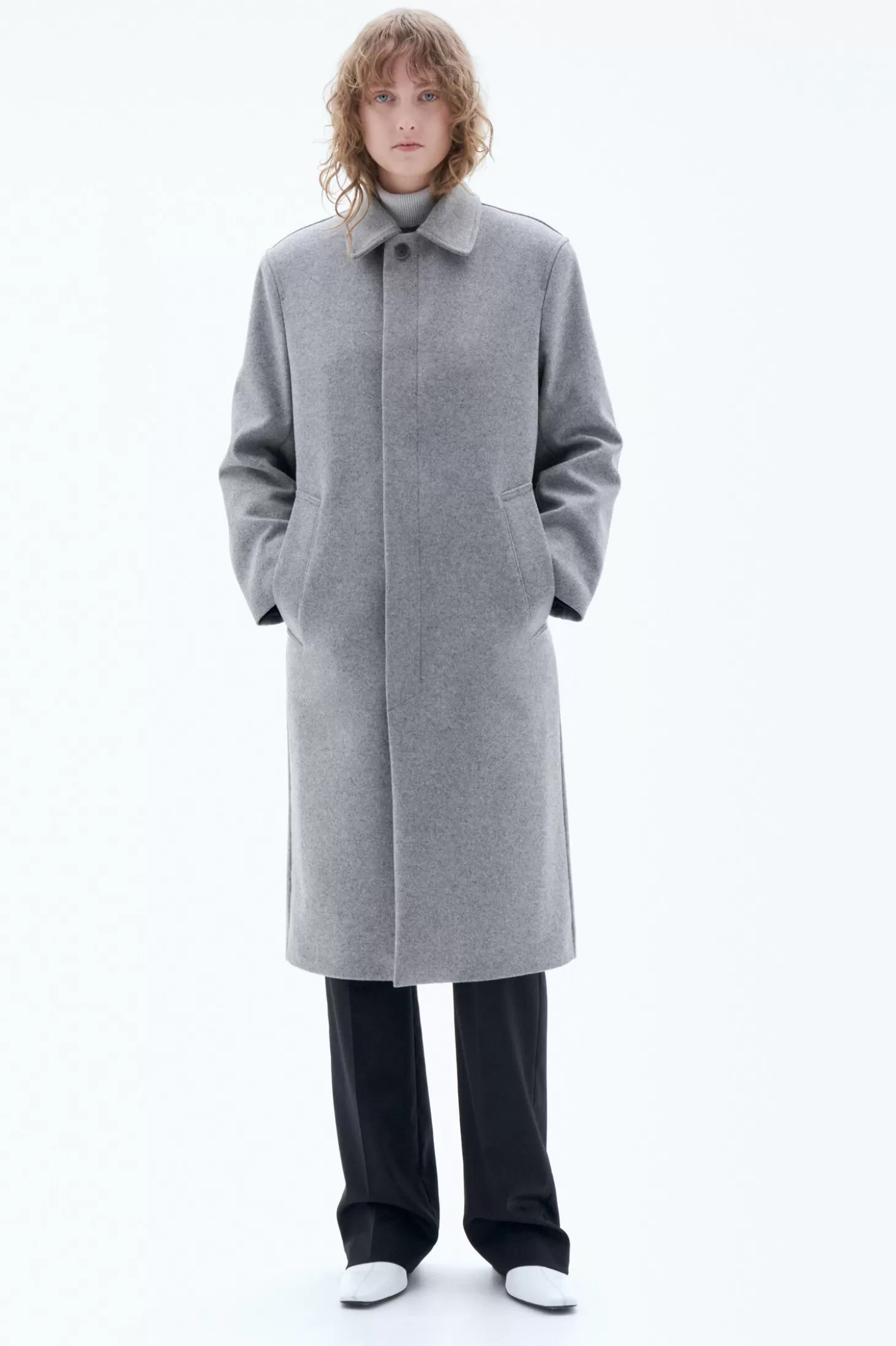 Filippa K Wool Car Coat-Woman Outerwear