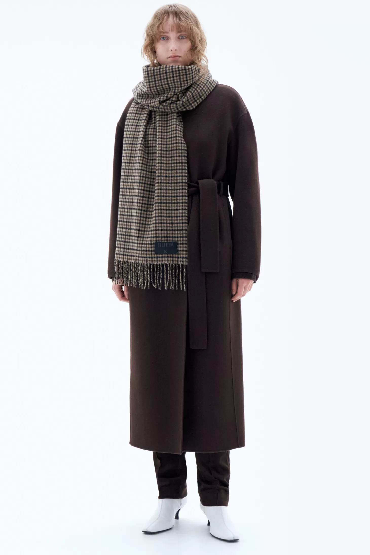 Filippa K Wool Check Scarf-Man/Woman Hats & Scarves | Hats & Scarves