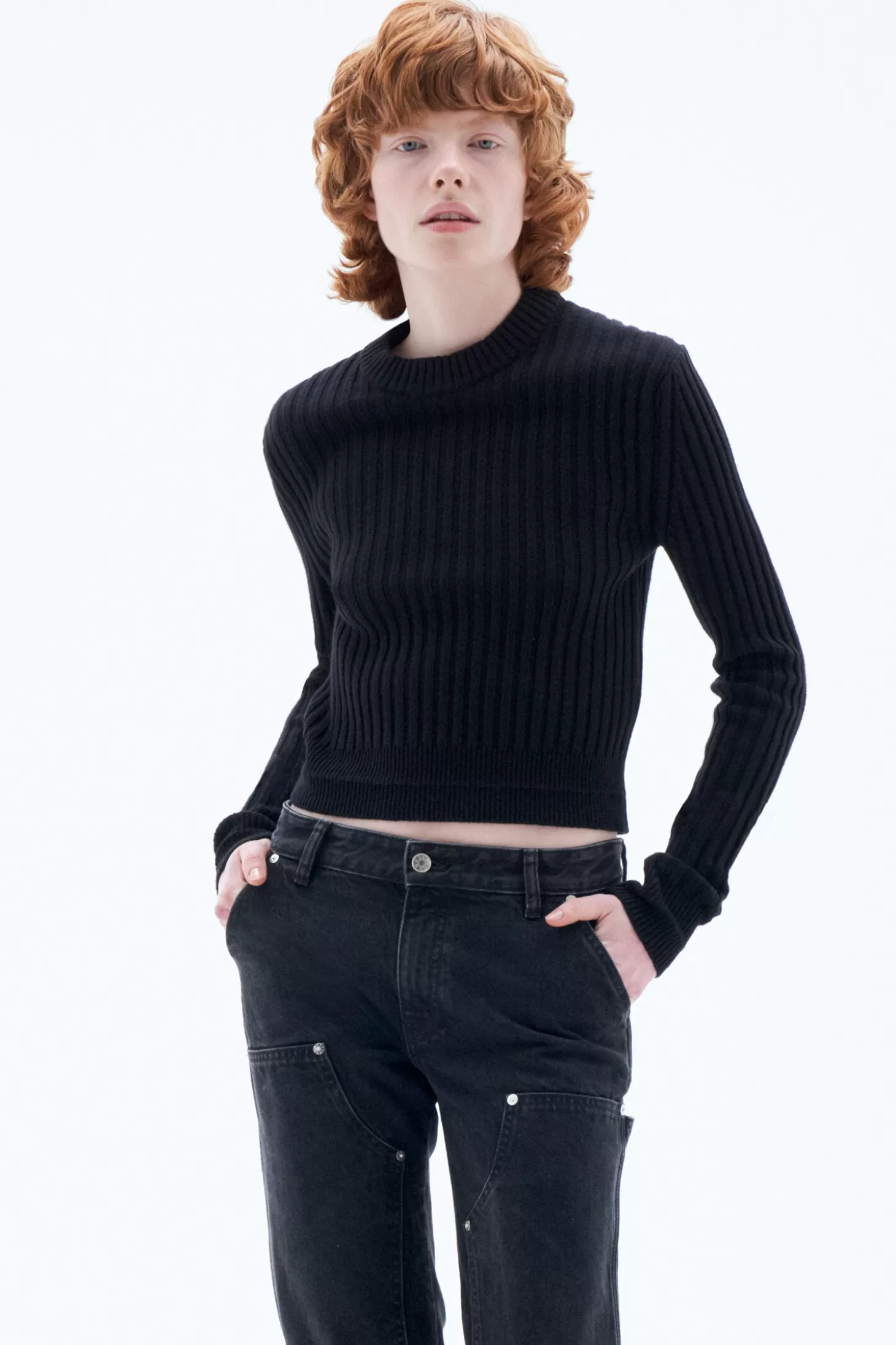 Filippa K Wool Rib Sweater-Woman Knitwear