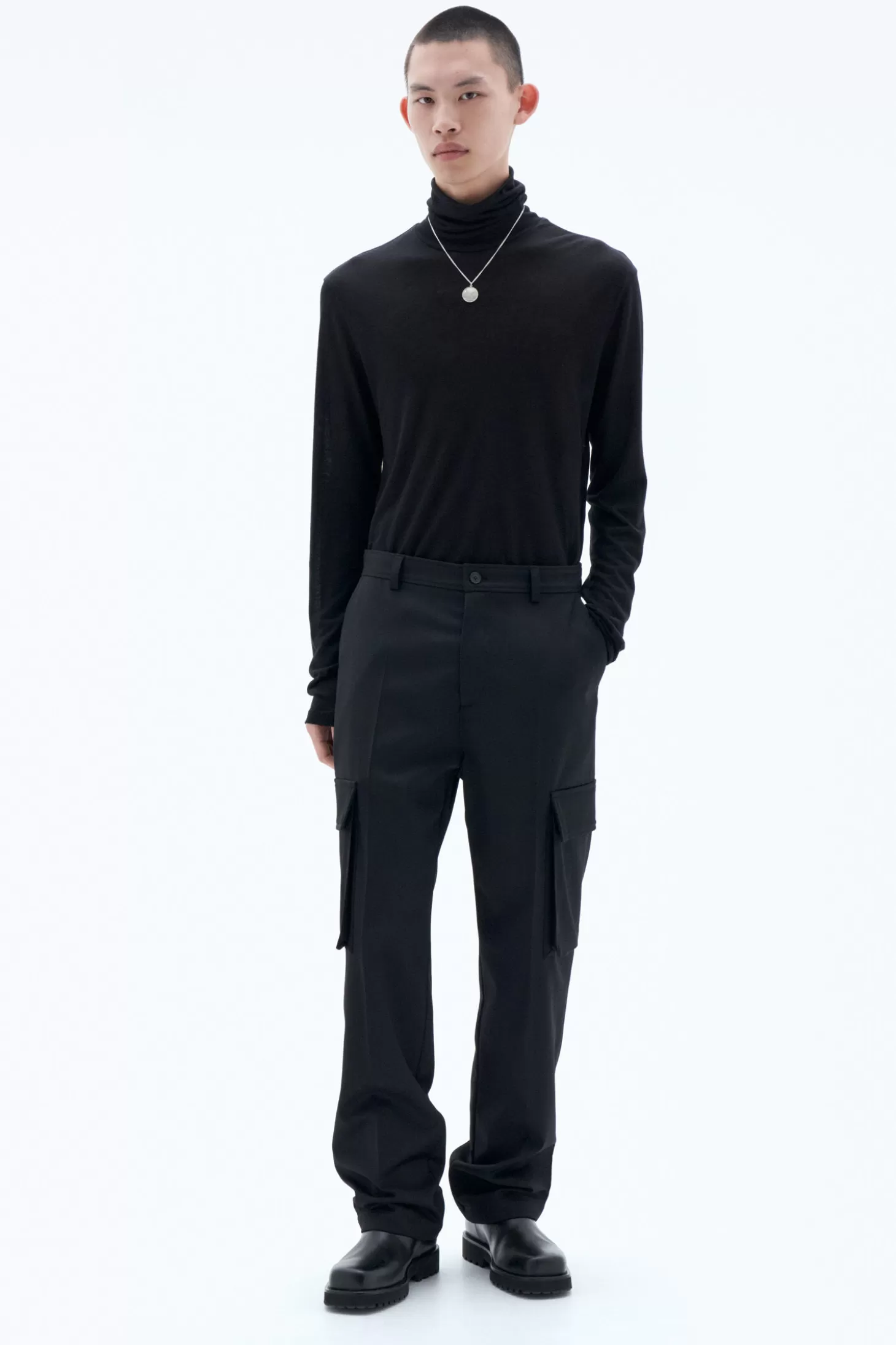 Filippa K Wool Twill Cargo Pants-Man Trousers