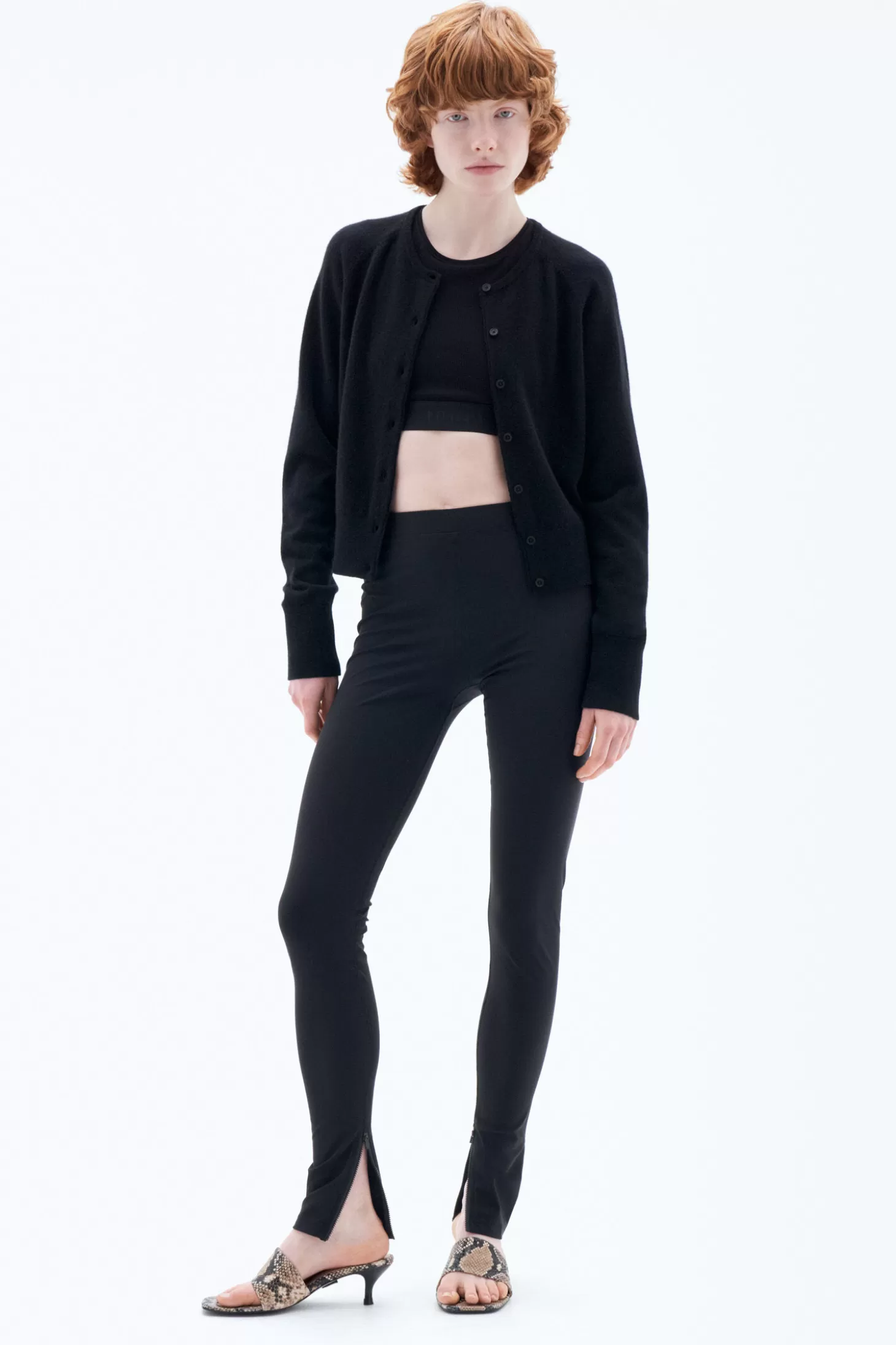 Filippa K Zip Leggings-Woman Leggings